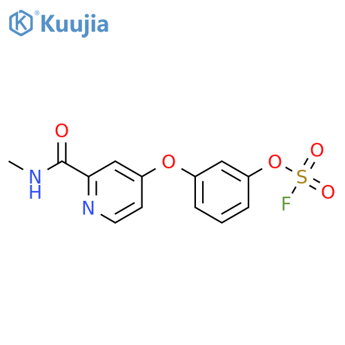 4-[3-[(Fluorosulfonyl)oxy]phenoxy]-N-methyl-2-pyridinecarboxamide structure