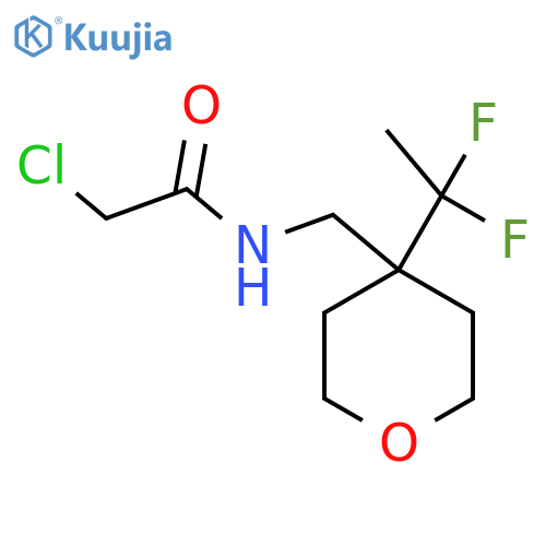 2-chloro-N-{4-(1,1-difluoroethyl)oxan-4-ylmethyl}acetamide structure