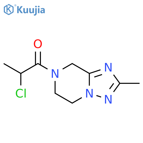 2-Chloro-1-(2-methyl-5,6-dihydro-[1,2,4]triazolo[1,5-a]pyrazin-7(8H)-yl)propan-1-one structure