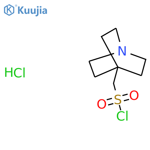 1-Azabicyclo[2.2.2]octan-4-ylmethanesulfonyl chloride;hydrochloride structure
