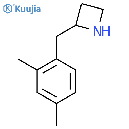 2-[(2,4-Dimethylphenyl)methyl]azetidine structure