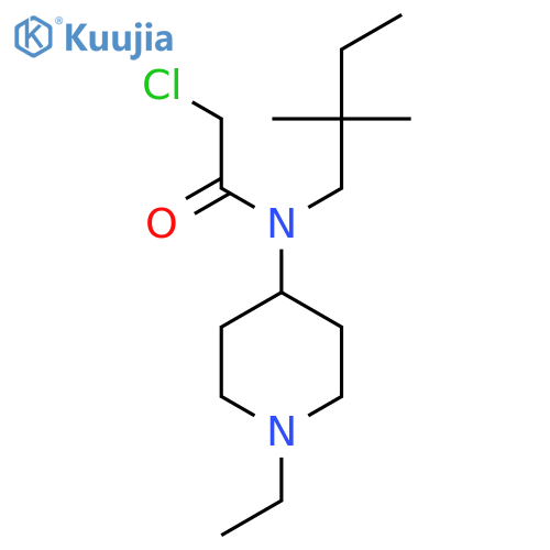 2-Chloro-N-(2,2-dimethylbutyl)-N-(1-ethylpiperidin-4-yl)acetamide structure