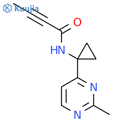 N-[1-(2-Methylpyrimidin-4-yl)cyclopropyl]but-2-ynamide structure