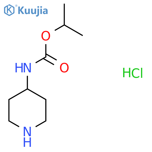 Propan-2-yl N-piperidin-4-ylcarbamate;hydrochloride structure