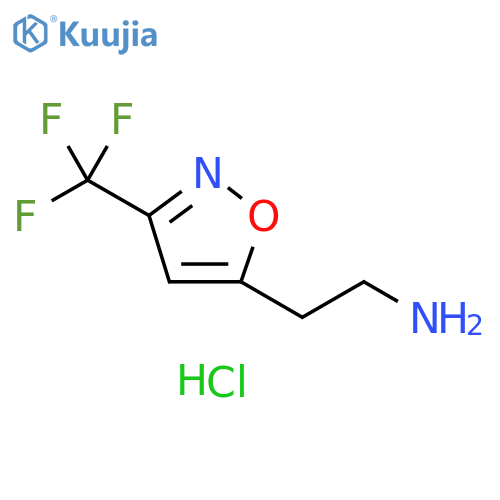 5-Isoxazoleethanamine, 3-(trifluoromethyl)-, hydrochloride (1:1) structure