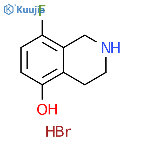 5-Isoquinolinol, 8-fluoro-1,2,3,4-tetrahydro-, hydrobromide (1:1) structure