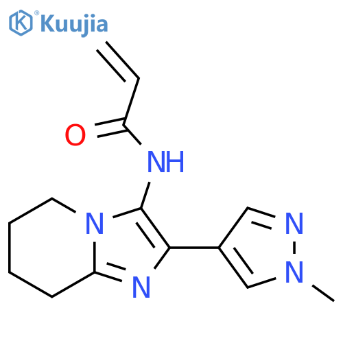N-2-(1-methyl-1H-pyrazol-4-yl)-5H,6H,7H,8H-imidazo1,2-apyridin-3-ylprop-2-enamide structure