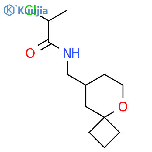 2-Chloro-N-(5-oxaspiro[3.5]nonan-8-ylmethyl)propanamide structure