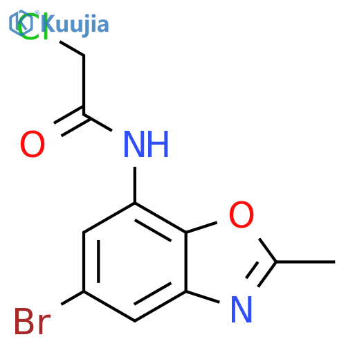 N-(5-bromo-2-methyl-1,3-benzoxazol-7-yl)-2-chloroacetamide structure