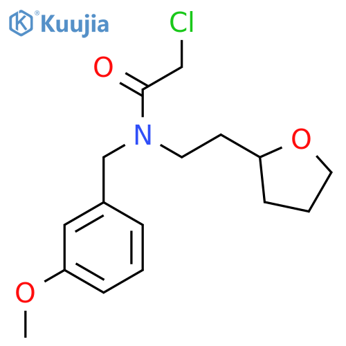 2-Chloro-N-[(3-methoxyphenyl)methyl]-N-[2-(oxolan-2-yl)ethyl]acetamide structure