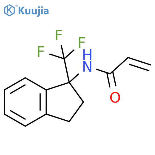 N-[2,3-Dihydro-1-(trifluoromethyl)-1H-inden-1-yl]-2-propenamide structure