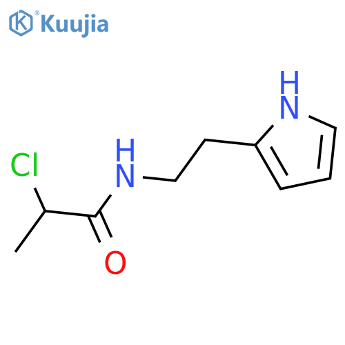 2-Chloro-N-[2-(1H-pyrrol-2-yl)ethyl]propanamide structure