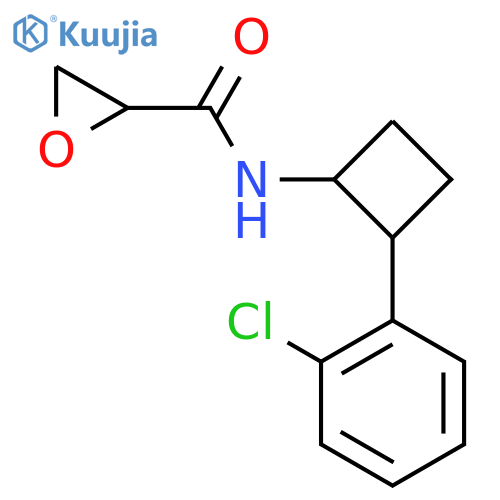 N-[2-(2-Chlorophenyl)cyclobutyl]oxirane-2-carboxamide structure