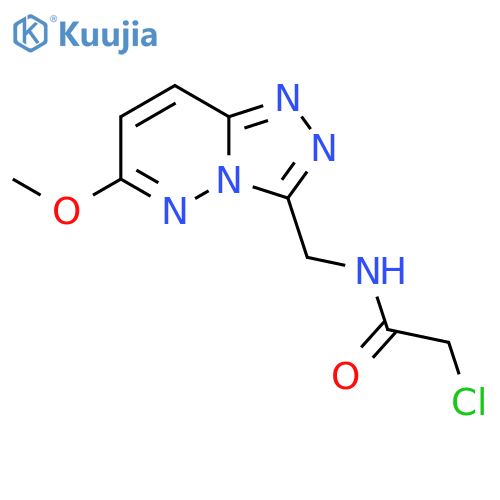 2-chloro-N-({6-methoxy-1,2,4triazolo4,3-bpyridazin-3-yl}methyl)acetamide structure