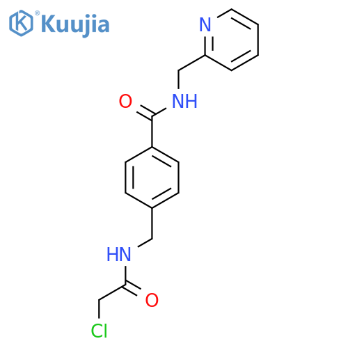 4-[[(2-Chloroacetyl)amino]methyl]-N-(pyridin-2-ylmethyl)benzamide structure
