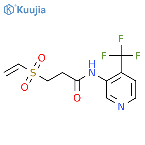 3-(ethenesulfonyl)-N-4-(trifluoromethyl)pyridin-3-ylpropanamide structure