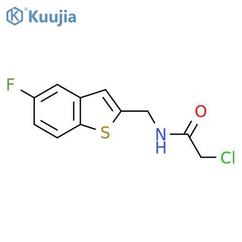 2-chloro-N-(5-fluoro-1-benzothiophen-2-yl)methylacetamide structure