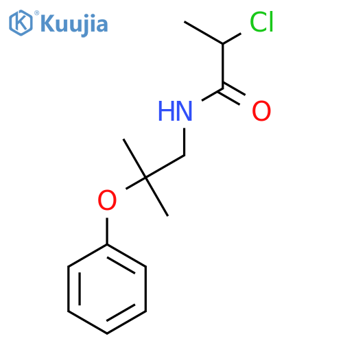 2-Chloro-N-(2-methyl-2-phenoxypropyl)propanamide structure
