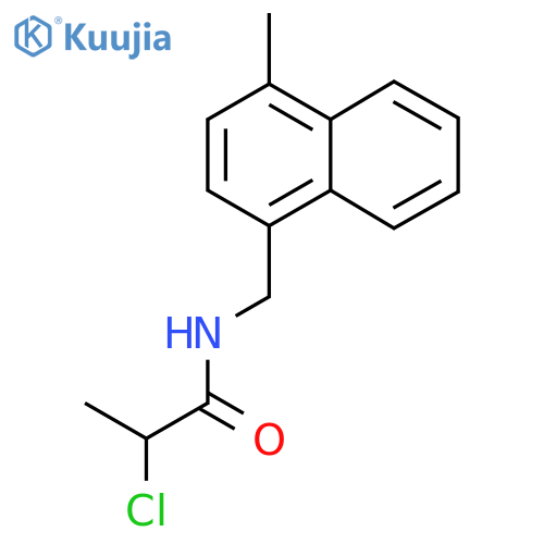 2-Chloro-N-[(4-methylnaphthalen-1-yl)methyl]propanamide structure