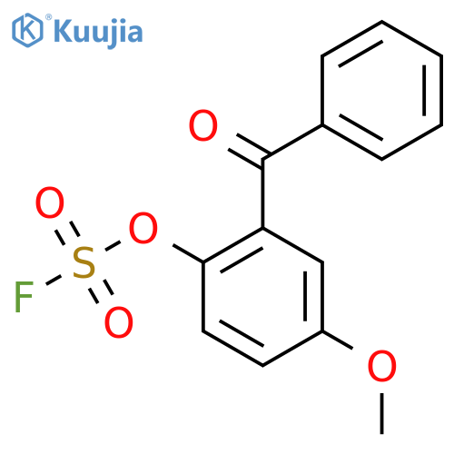 2-Benzoyl-4-methoxyphenyl sulfurofluoridate structure