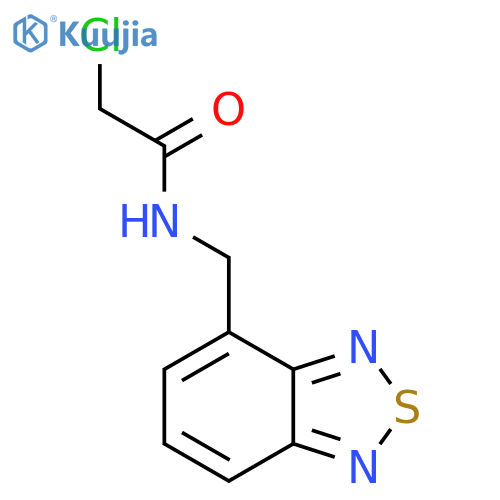 N-[(2,1,3-benzothiadiazol-4-yl)methyl]-2-chloroacetamide structure