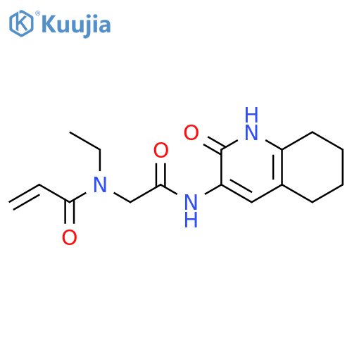 N-Ethyl-N-[2-[(1,2,5,6,7,8-hexahydro-2-oxo-3-quinolinyl)amino]-2-oxoethyl]-2-propenamide structure