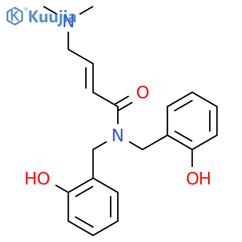 (E)-4-(Dimethylamino)-N,N-bis[(2-hydroxyphenyl)methyl]but-2-enamide structure