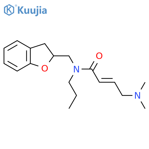 (E)-N-(2,3-Dihydro-1-benzofuran-2-ylmethyl)-4-(dimethylamino)-N-propylbut-2-enamide structure