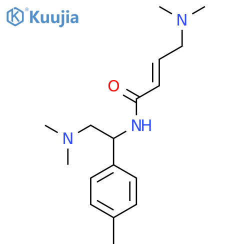 (E)-4-(Dimethylamino)-N-[2-(dimethylamino)-1-(4-methylphenyl)ethyl]but-2-enamide structure