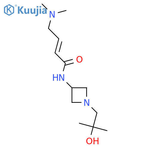 (2E)-4-(dimethylamino)-N-1-(2-hydroxy-2-methylpropyl)azetidin-3-ylbut-2-enamide structure
