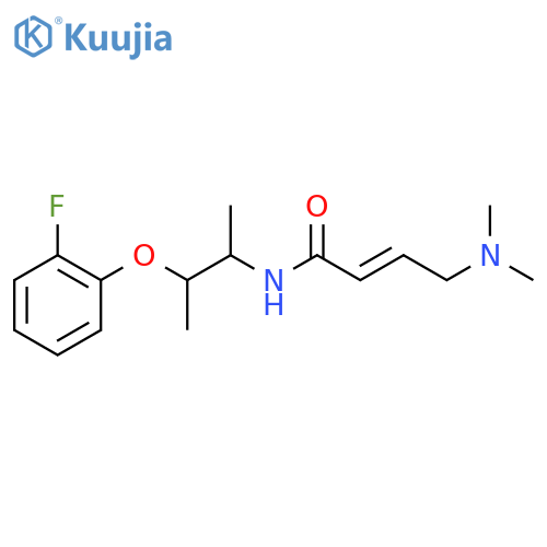 (2E)-4-(dimethylamino)-N-[3-(2-fluorophenoxy)butan-2-yl]but-2-enamide structure
