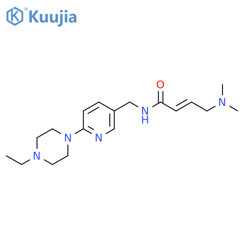 (E)-4-(Dimethylamino)-N-[[6-(4-ethylpiperazin-1-yl)pyridin-3-yl]methyl]but-2-enamide structure
