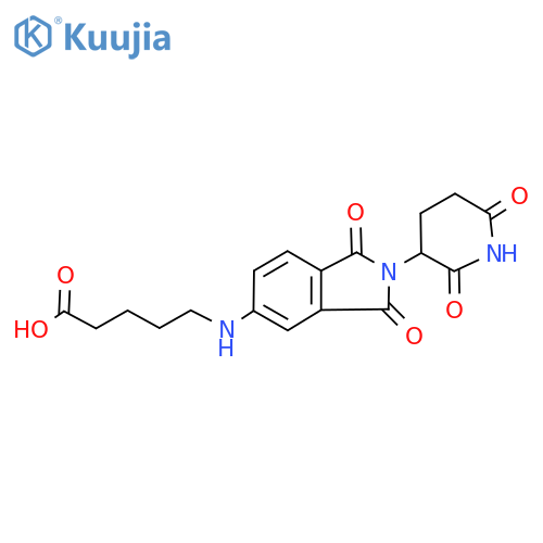 5-((2-(2,6-Dioxopiperidin-3-yl)-1,3-dioxoisoindolin-5-yl)amino)pentanoic acid structure