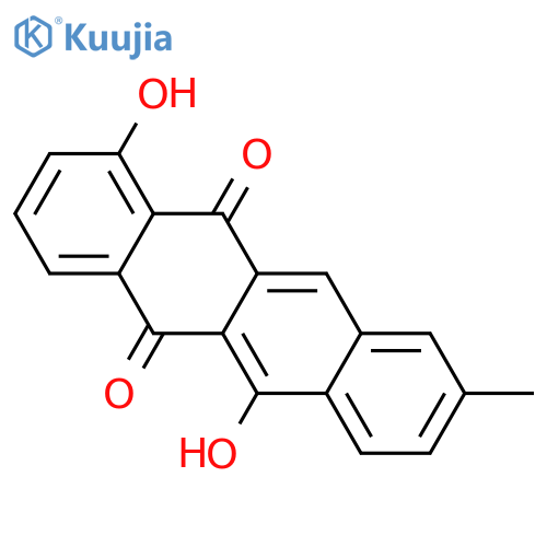 1,6-Dihydroxy-9-methyl-5,12-naphthacenedione structure