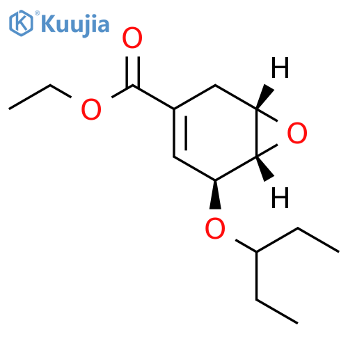 Ethyl (1S,5S,6S)-5-(Pentan-3-yloxy)-7-oxabicyclo4.1.0hept-3-ene-3-carboxylate structure