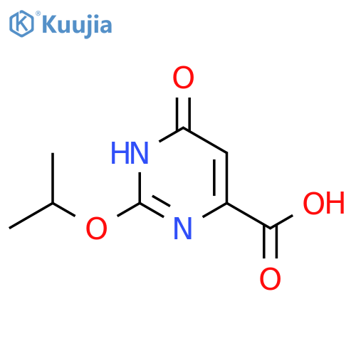 6-oxo-2-(propan-2-yloxy)-1,6-dihydropyrimidine-4-carboxylic acid structure