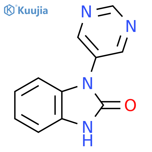 3-pyrimidin-5-yl-1H-benzimidazol-2-one structure