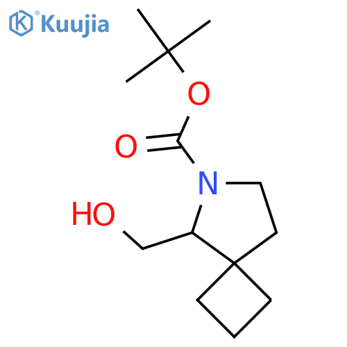 tert-butyl 5-(hydroxymethyl)-6-azaspiro3.4octane-6-carboxylate structure