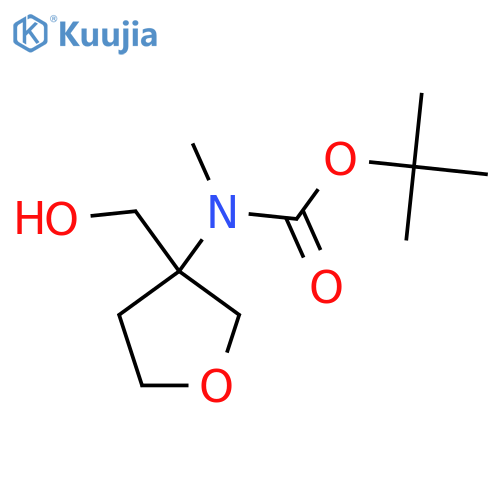 tert-butyl N-[3-(hydroxymethyl)oxolan-3-yl]-N-methylcarbamate structure