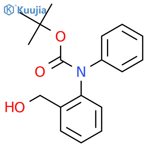 tert-butyl N-2-(hydroxymethyl)phenyl-N-phenylcarbamate structure