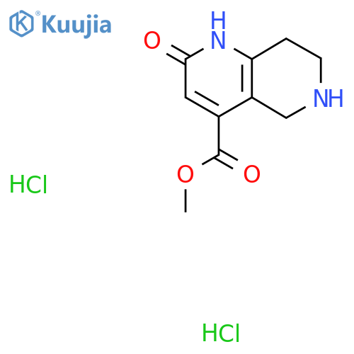 Methyl 2-oxo-5,6,7,8-tetrahydro-1H-1,6-naphthyridine-4-carboxylate;dihydrochloride structure