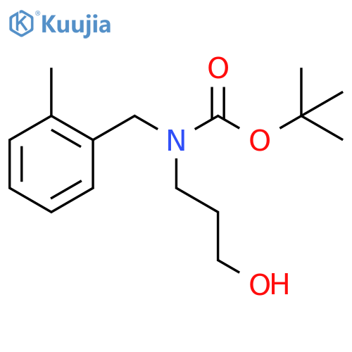 tert-butyl N-(3-hydroxypropyl)-N-(2-methylphenyl)methylcarbamate structure
