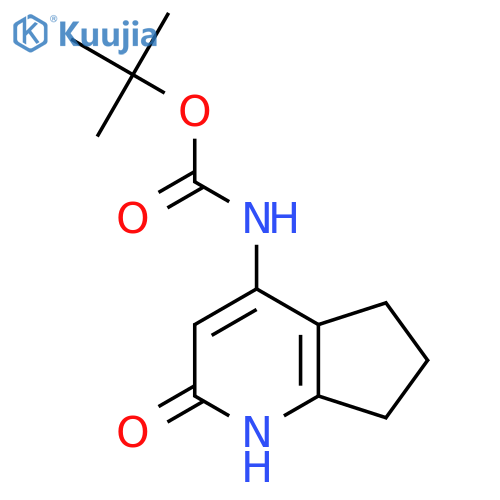 tert-butyl N-{2-hydroxy-5H,6H,7H-cyclopentabpyridin-4-yl}carbamate structure