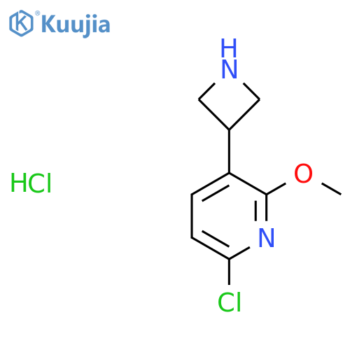 3-(azetidin-3-yl)-6-chloro-2-methoxypyridine hydrochloride structure