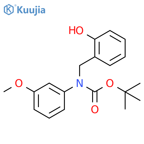 tert-butyl N-(2-hydroxyphenyl)methyl-N-(3-methoxyphenyl)carbamate structure