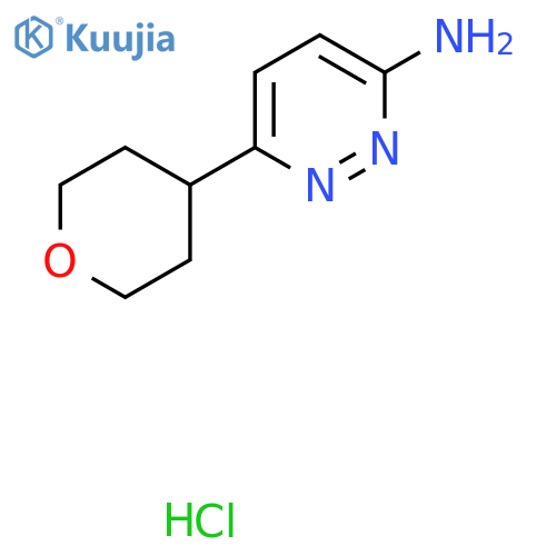 6-(Oxan-4-yl)pyridazin-3-amine;hydrochloride structure