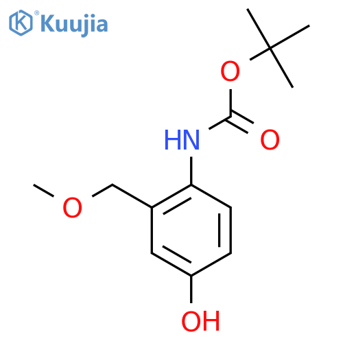 tert-butyl N-4-hydroxy-2-(methoxymethyl)phenylcarbamate structure