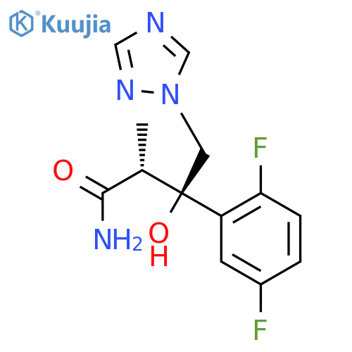 (αR,βR)-β-(2,5-Difluorophenyl)-β-hydroxy-α-methyl-1H-1,2,4-triazole-1-butanamide structure