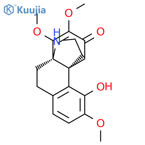 Hasubanan-6-one,7,8-didehydro-4-hydroxy-3,7,8-trimethoxy- (9CI) structure