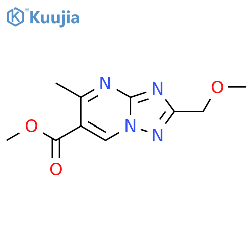 [1,2,4]Triazolo[1,5-a]pyrimidine-6-carboxylic acid, 2-(methoxymethyl)-5-methyl-, methyl ester structure